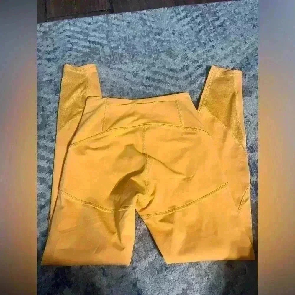 NWOT Gymshark PULSE MESH LEGGINGS apricot orange small - Picture 3 of 5